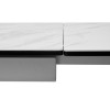 Стол BELLUNO 160 MARBLES KL-99 Белый мрамор матовый, итальянская керамика/ белый каркас