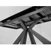 Стол ROVIGO 170 ITALIAN DARK GREY Серый мрамор глянцевый, керамика/ GREY1 каркас